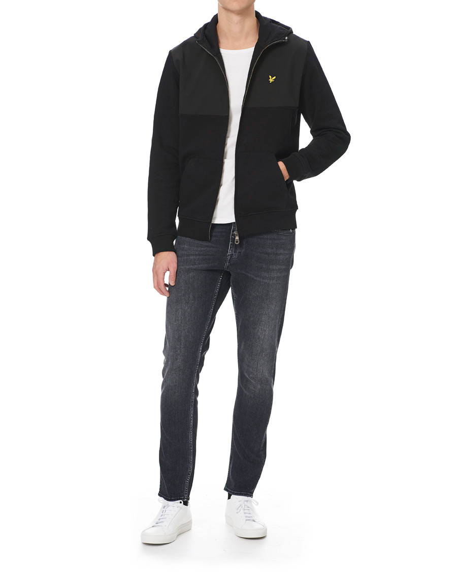 Mies | Puserot | Lyle & Scott | Softshell Jersey Zip Hoodie Black