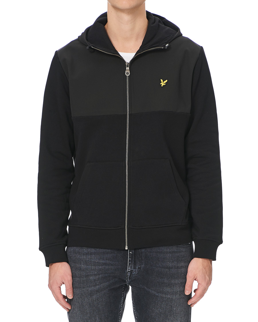 Mies | Puserot | Lyle & Scott | Softshell Jersey Zip Hoodie Black
