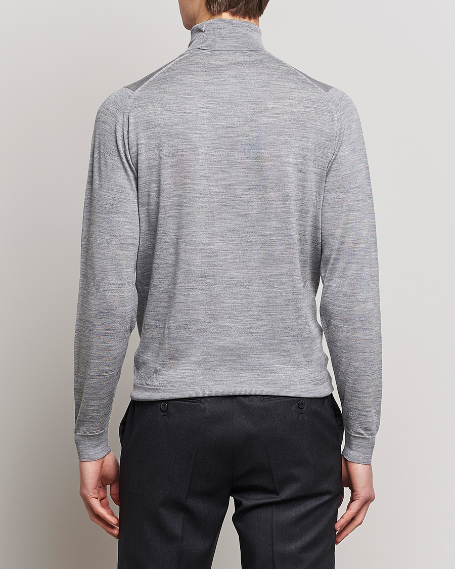 Mies | Puserot | John Smedley | Cherwell Extra Fine Merino Rollneck Silver