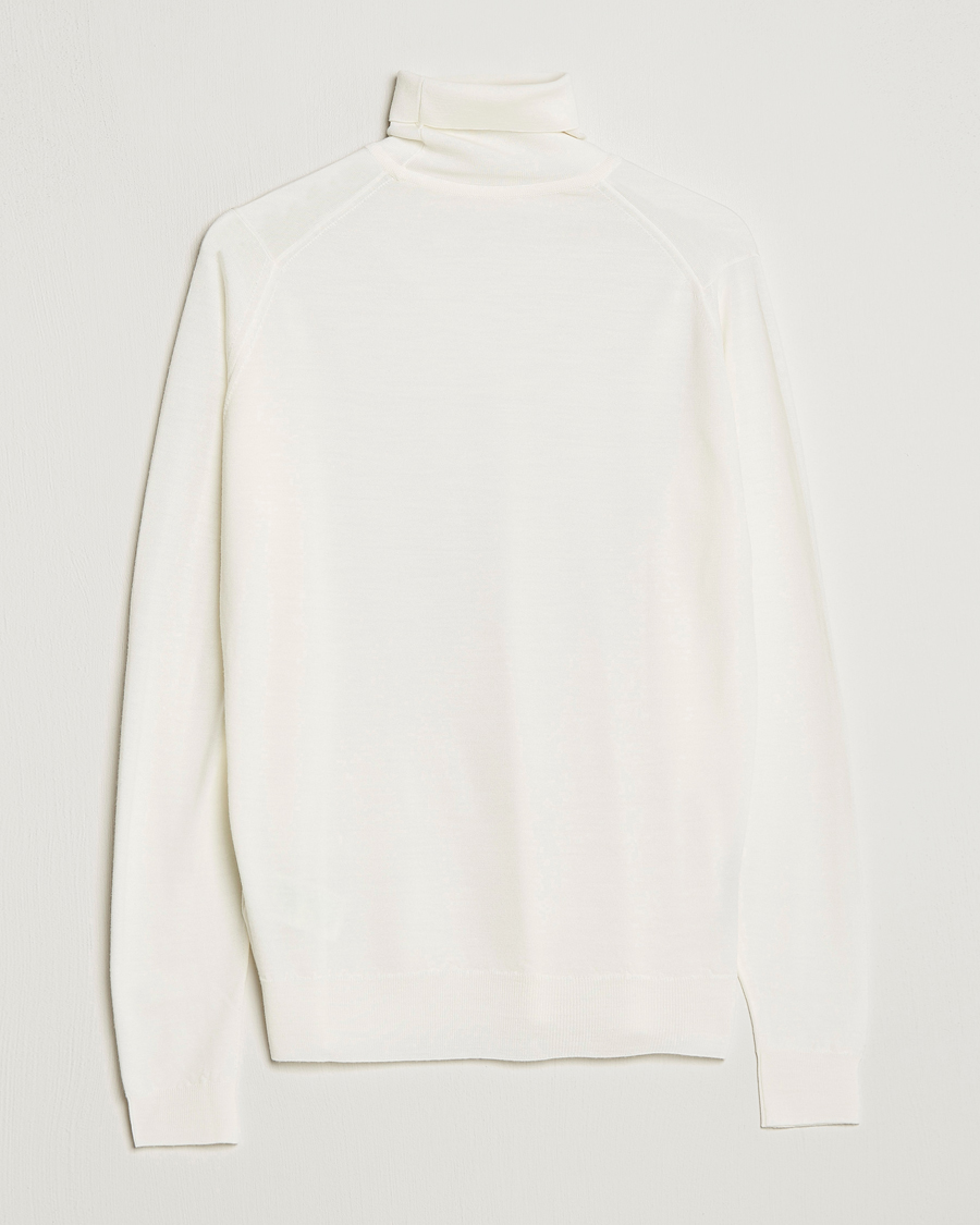 Mies | Puserot | John Smedley | Cherwell Extra Fine Merino Rollneck Snow White