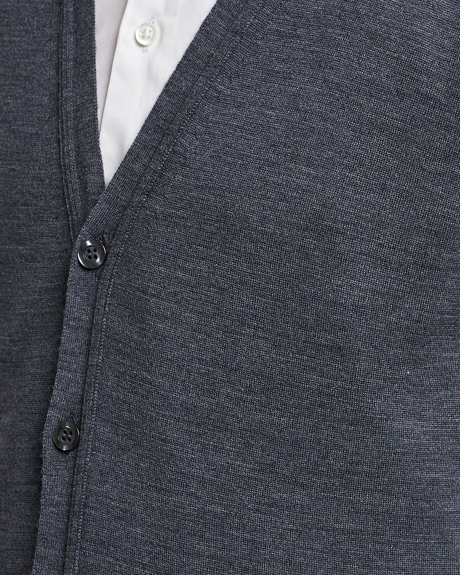 Mies | Puserot | John Smedley | Huntswood Slim Fit Waistcoat Charcoal