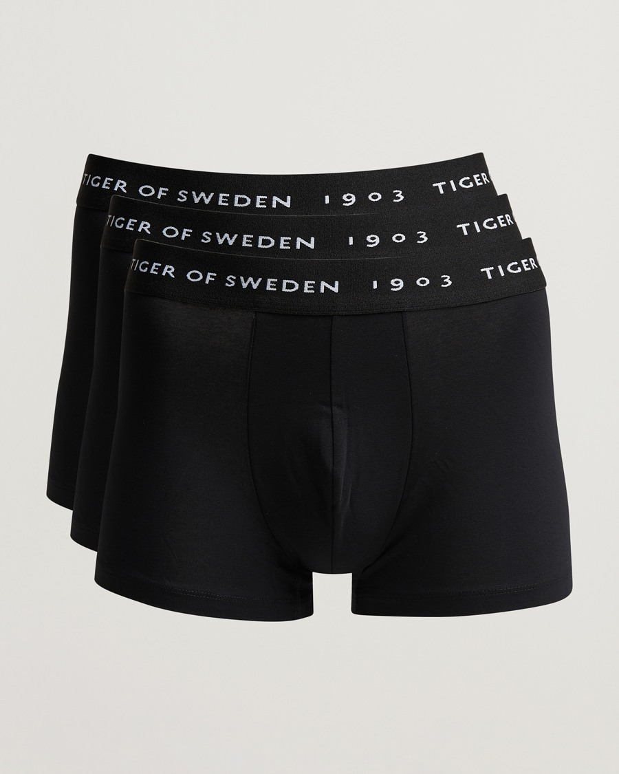 Mies | Alusvaatteet | Tiger of Sweden | Hermod Cotton 3-Pack Boxer Brief Black