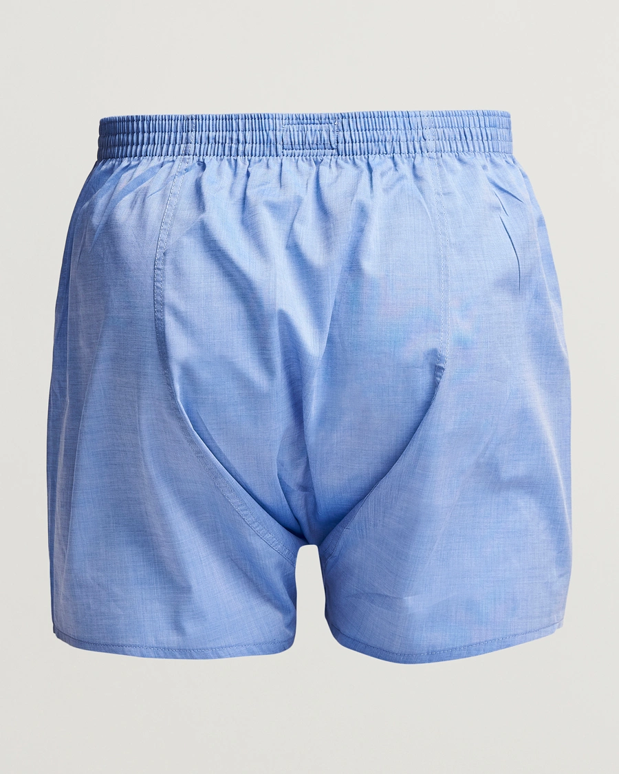 Mies |  | Derek Rose | Classic Fit Cotton Boxer Shorts Blue