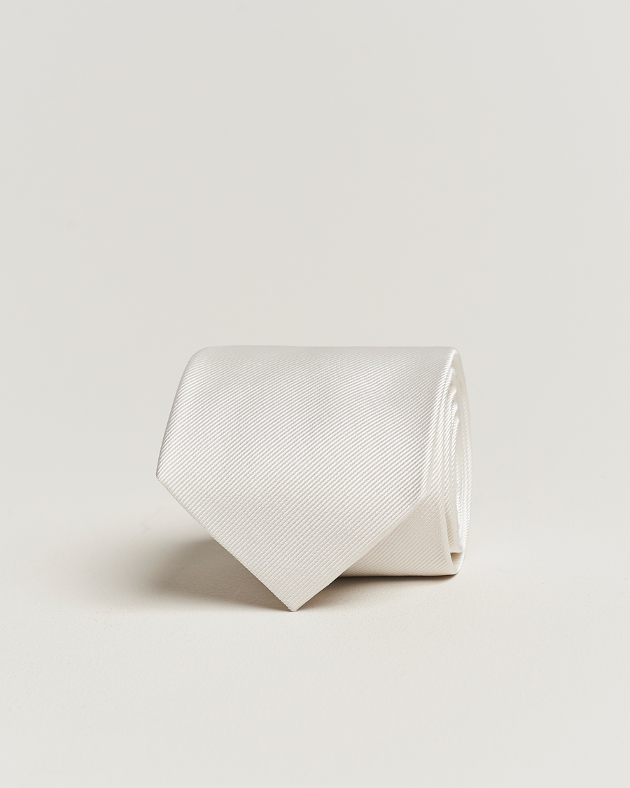 Mies | Solmiot | Amanda Christensen | Plain Classic Tie 8 cm White