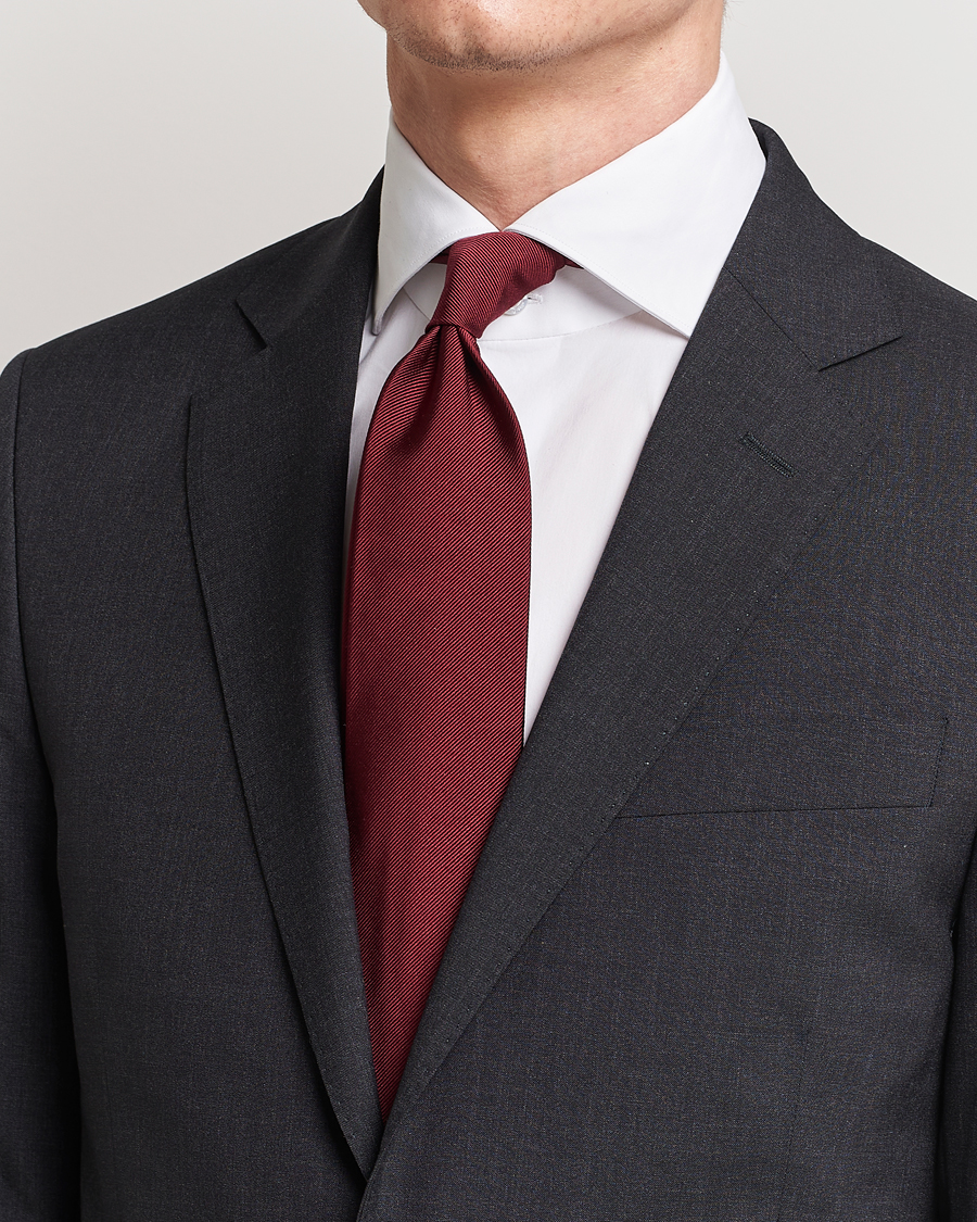 Mies | Solmiot | Amanda Christensen | Plain Classic Tie 8 cm Bordeaux