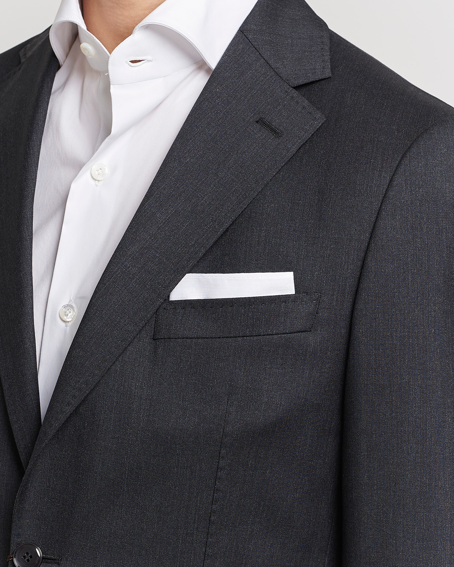 Mies | Taskuliinat | Amanda Christensen | Cotton Pocket Square White