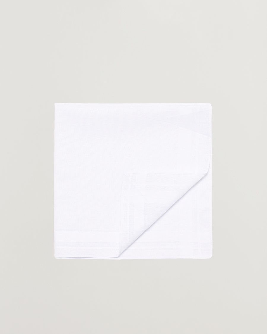 Mies | Taskuliinat | Amanda Christensen | 3-Pack Cotton Pocket Square White