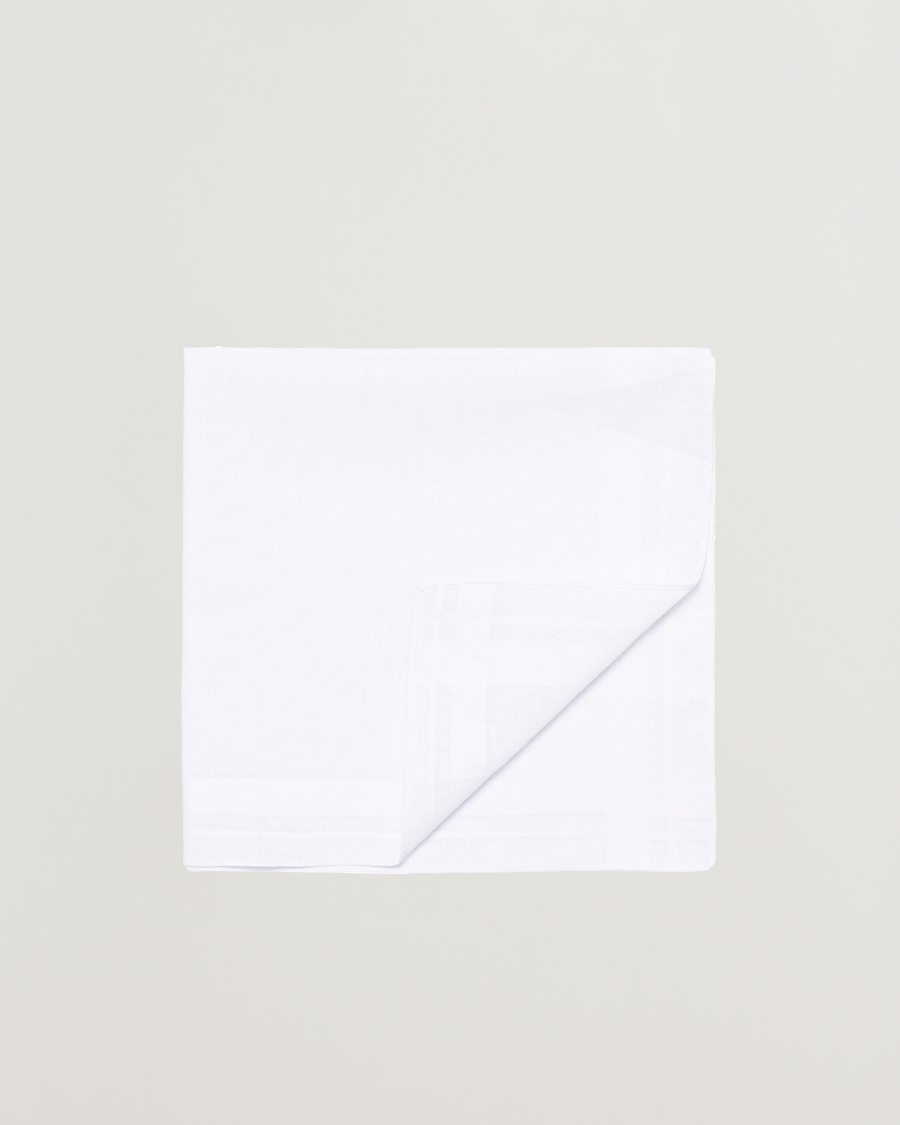 Mies | Taskuliinat | Amanda Christensen | 6-pack Cotton Pocket Square White