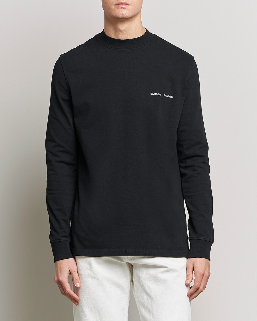 Mies | Pitkähihaiset t-paidat | Samsøe & Samsøe | Norsbro Long Sleeve Organic Cotton Tee Black