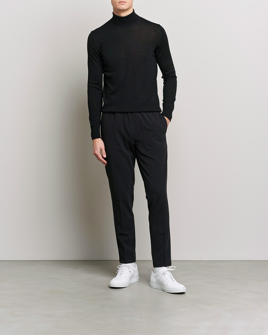 Mies | Puserot | Samsøe Samsøe | Flemming Superfine Merino Wool Roll Neck Black