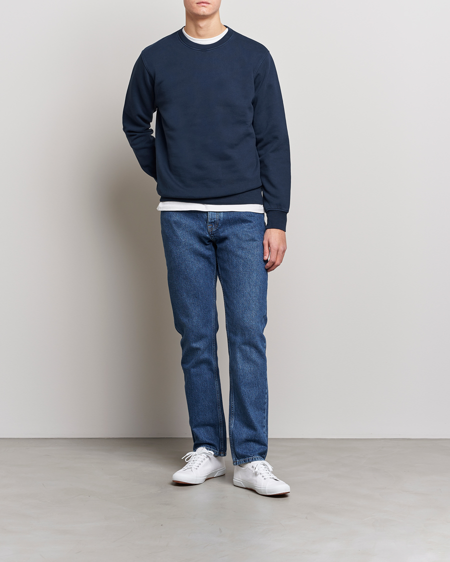 Mies | Puserot | Colorful Standard | Classic Organic Crew Neck Sweat Navy Blue
