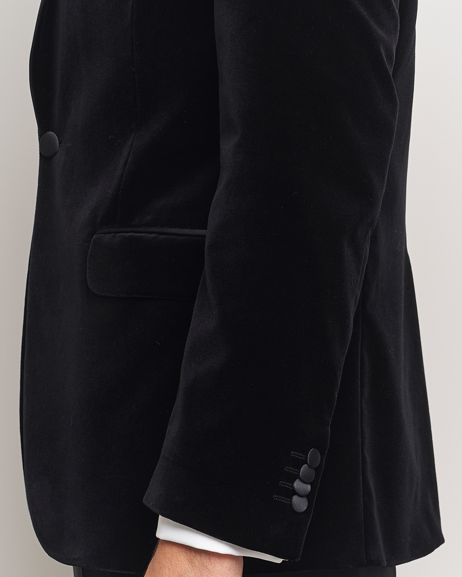 Mies | Pikkutakit | Oscar Jacobson | Frampton Velvet Tuxedo Blazer Black