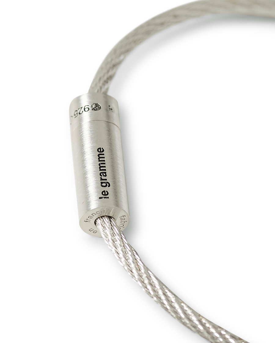 Mies | LE GRAMME Cable Bracelet Brushed Sterling Silver 9g | LE GRAMME | Cable Bracelet Brushed Sterling Silver 9g