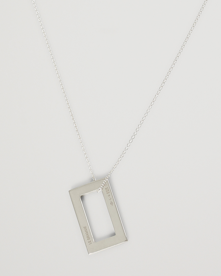 Mies | LE GRAMME Rectangular Necklace Le 3.4 Sterling Silver | LE GRAMME | Rectangular Necklace Le 3.4 Sterling Silver