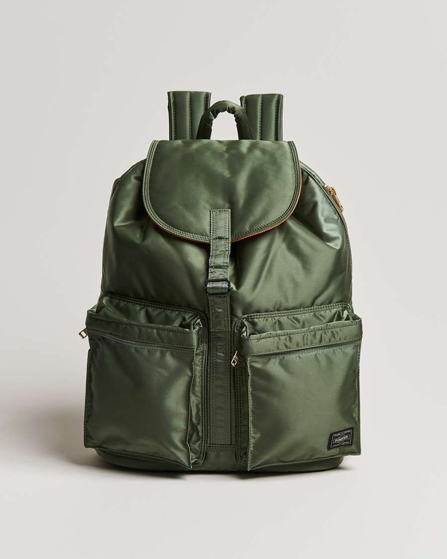sage green backpack