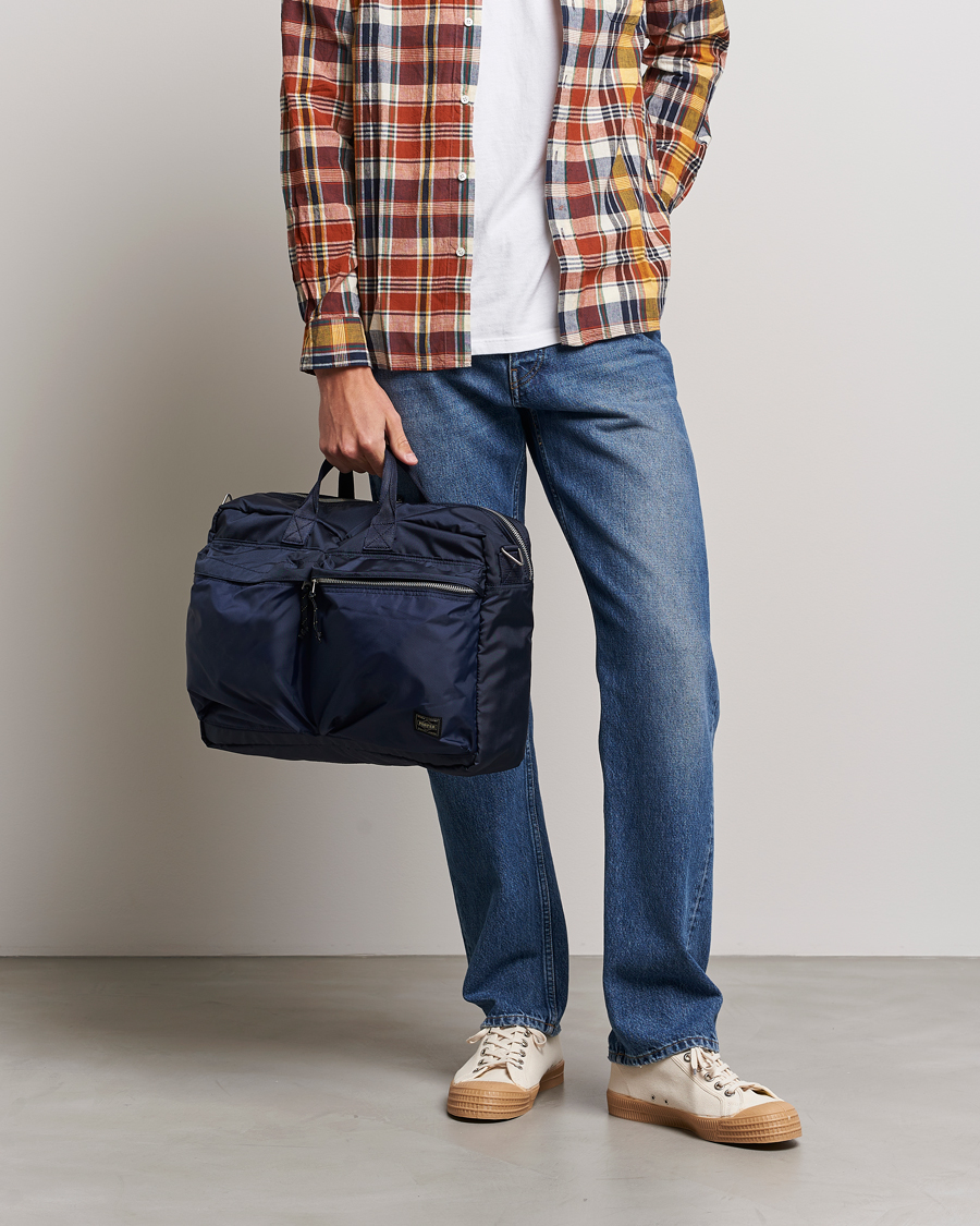 Mies | Japanese Department | Porter-Yoshida & Co. | Force 3Way Briefcase Navy Blue