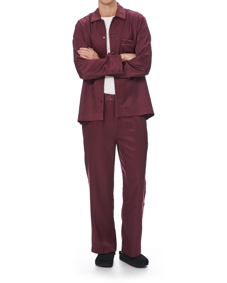 Mies | Yöpuvut ja kylpytakit | CDLP | Home Suit Long Sleeve Burgundy