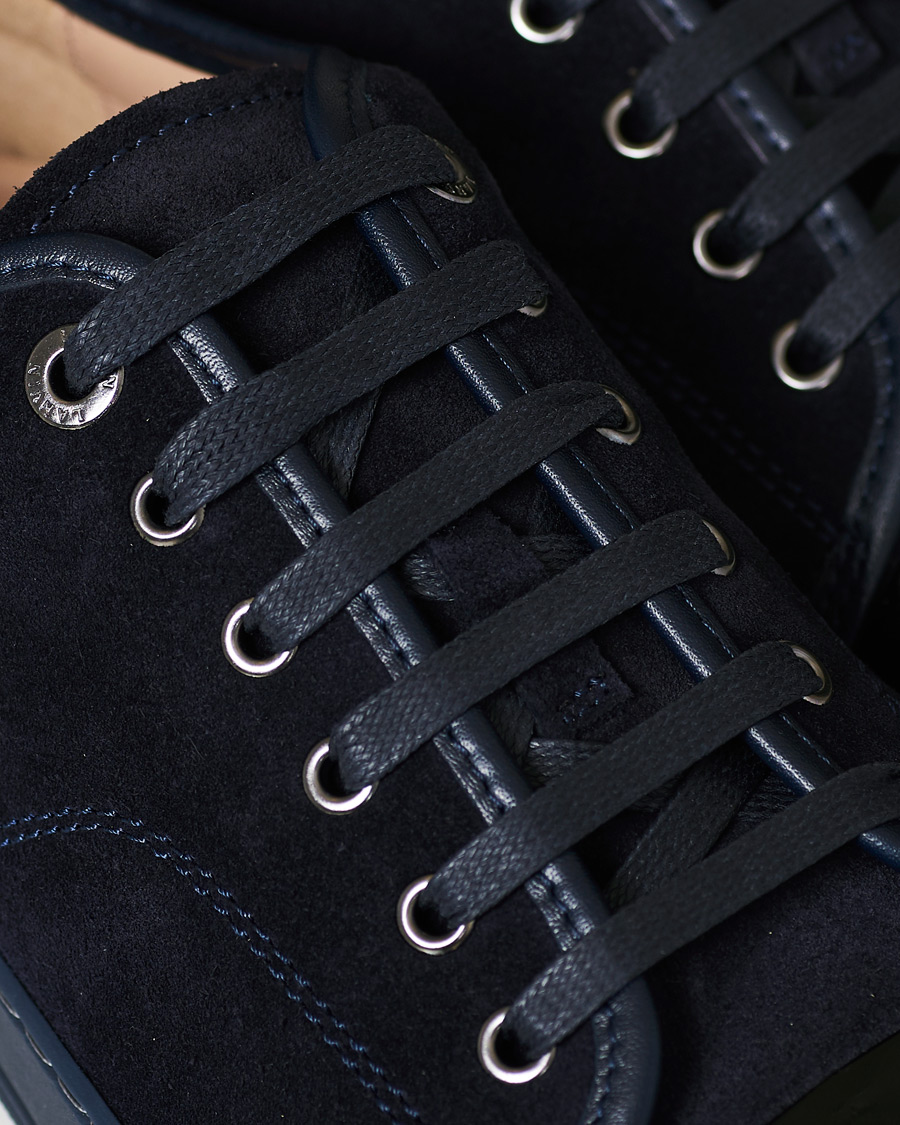 Mies | Lanvin Patent Captoe Sneaker Dark Blue/Dark Blue | Lanvin | Patent Captoe Sneaker Dark Blue/Dark Blue