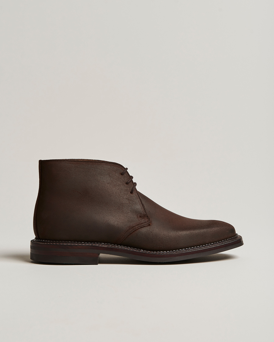 Mies | Nilkkurit | Crockett & Jones | Molton Chukka Dk Brown Rough-Out Suede