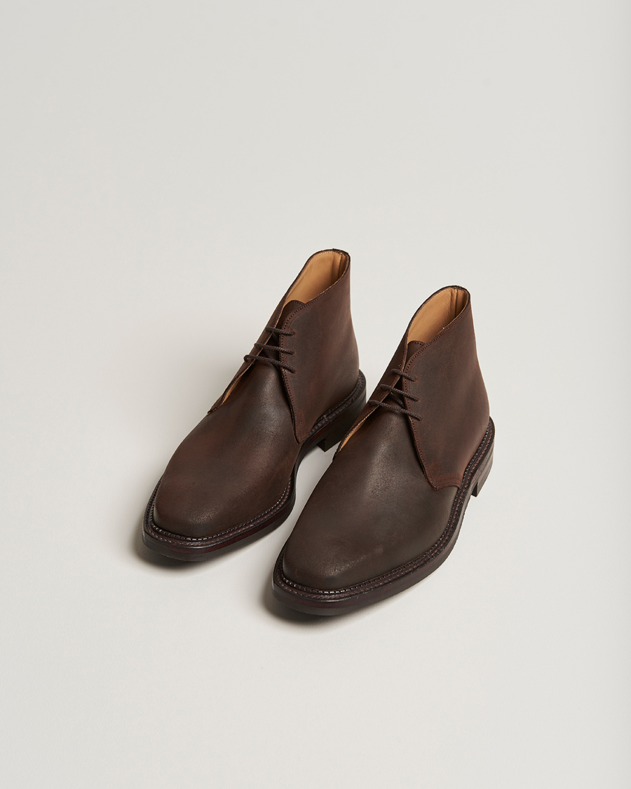 Mies | Nilkkurit | Crockett & Jones | Molton Chukka Dk Brown Rough-Out Suede