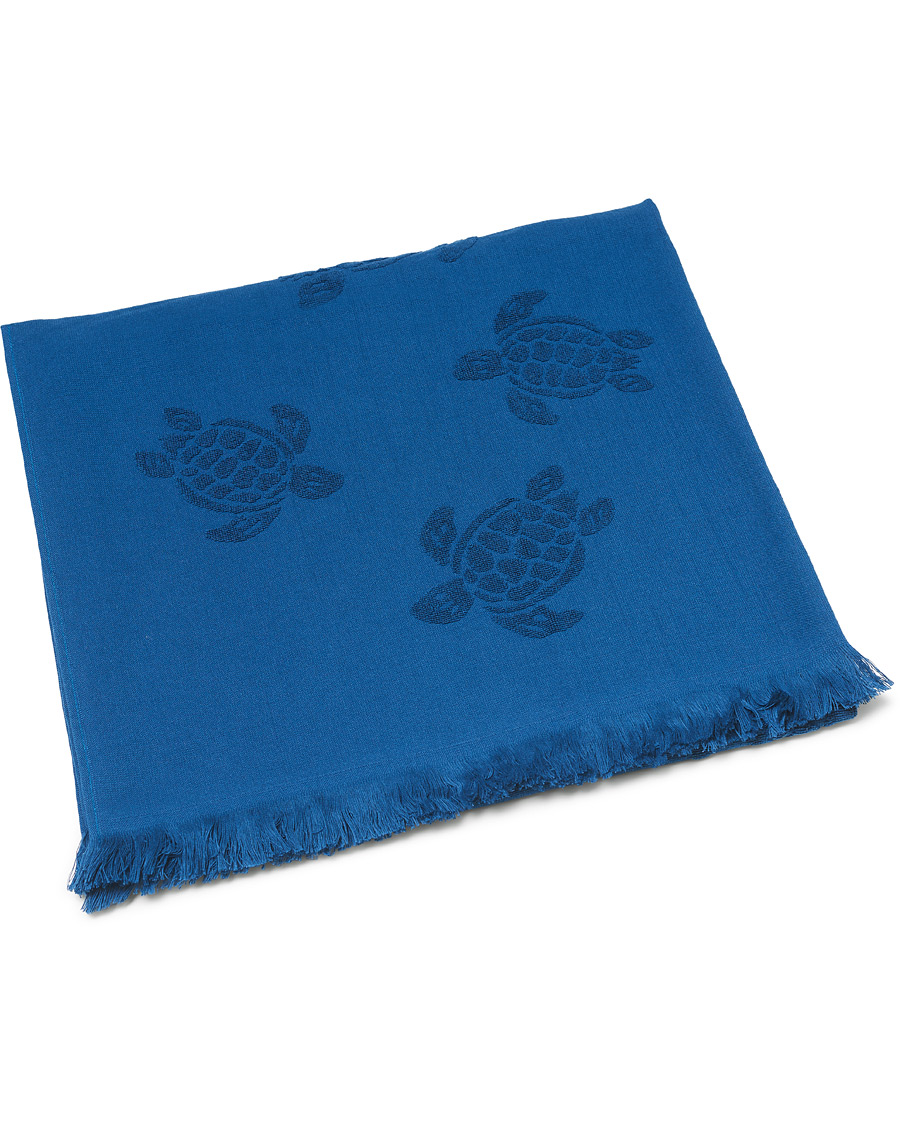 Mies | Vilebrequin Turtle Jacquard Beach Towel Blue | Vilebrequin | Turtle Jacquard Beach Towel Blue