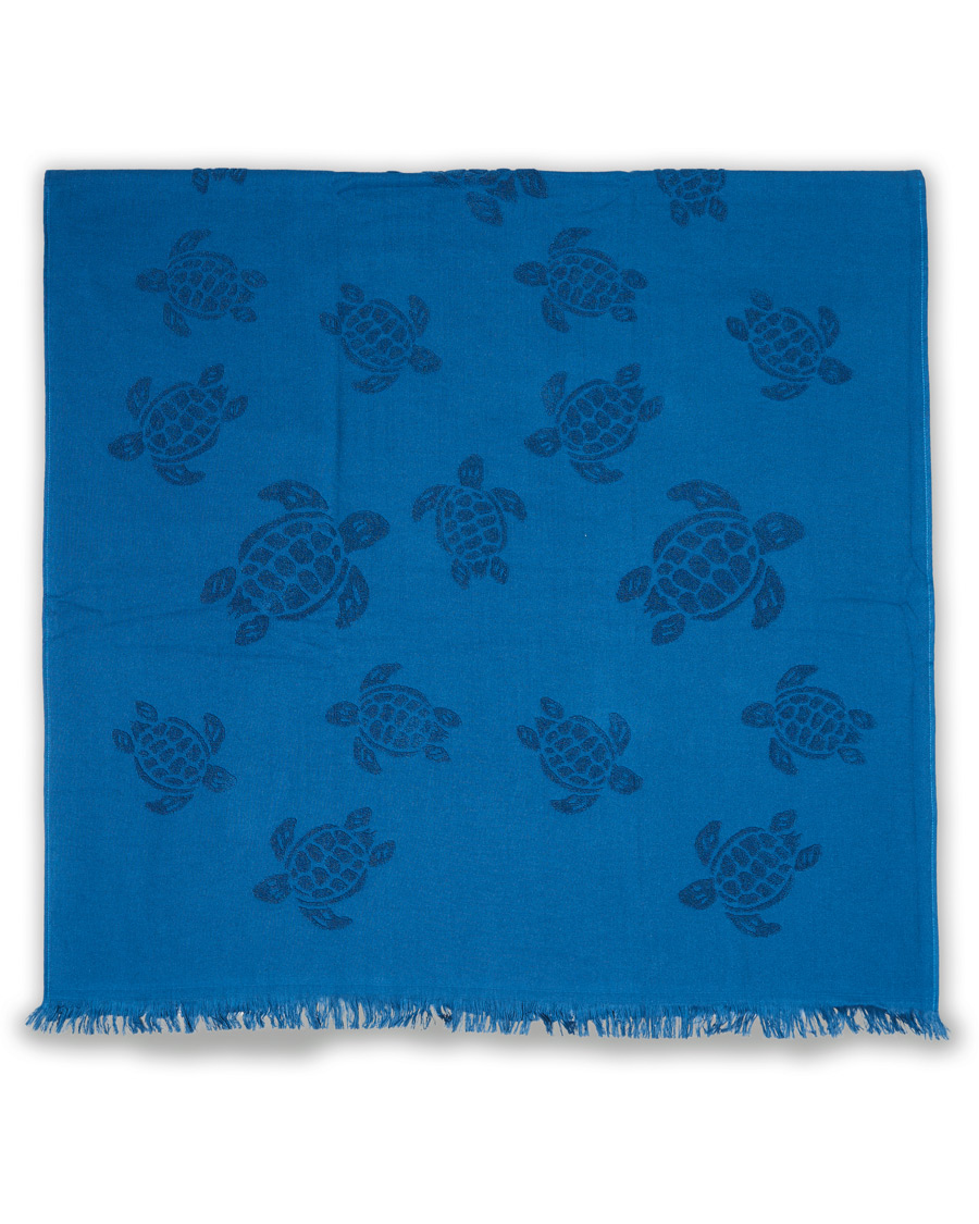 Mies | Vilebrequin Turtle Jacquard Beach Towel Blue | Vilebrequin | Turtle Jacquard Beach Towel Blue