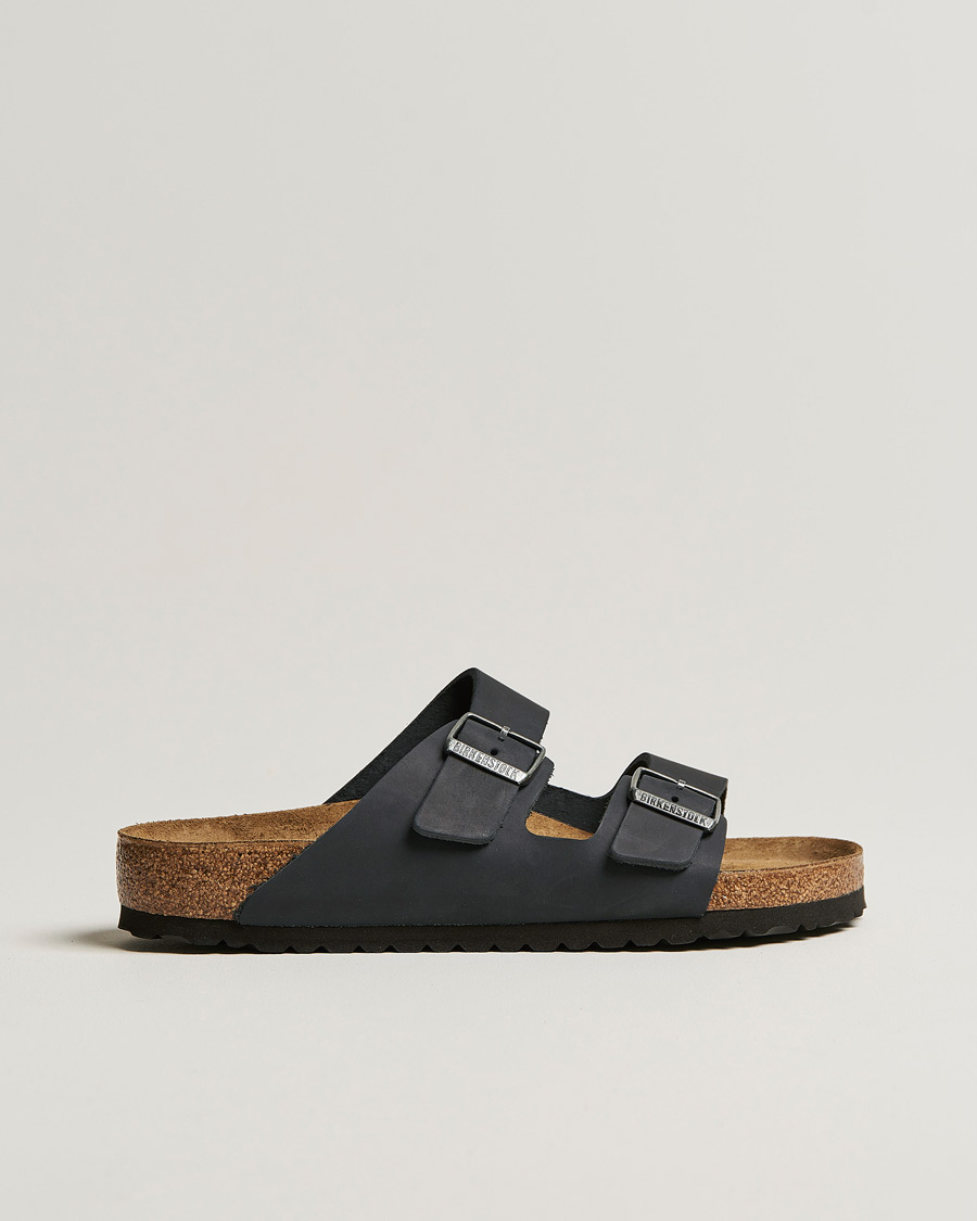 Miehet | Sandaalit ja tohvelit | BIRKENSTOCK | Arizona Classic Footbed Black Oiled Leather