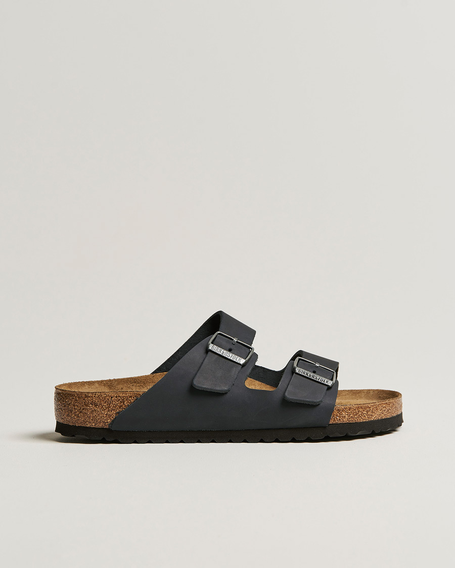 Mies | Sandaalit ja tohvelit | BIRKENSTOCK | Arizona Classic Footbed Black Oiled Leather