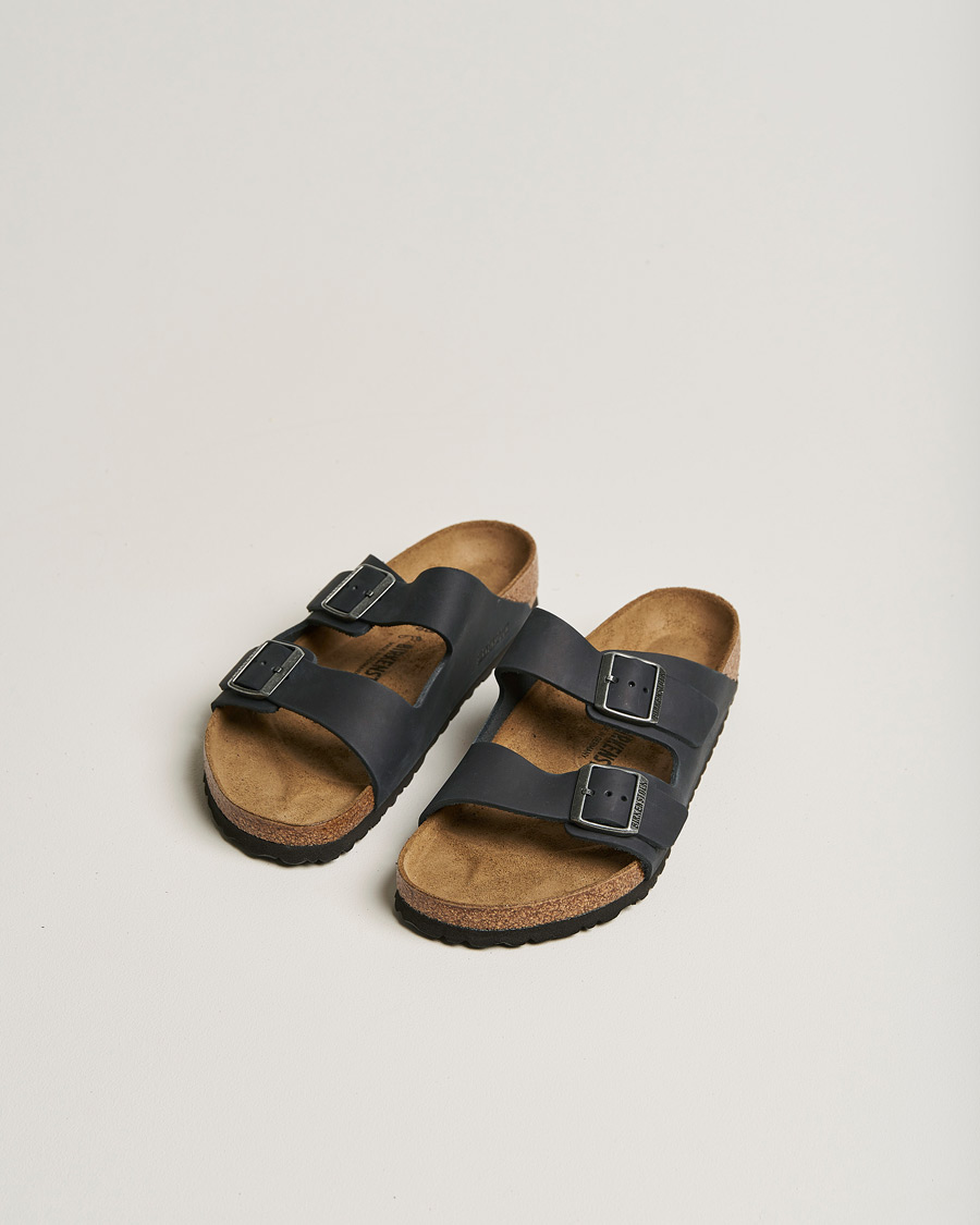 Mies | Sandaalit ja tohvelit | BIRKENSTOCK | Arizona Classic Footbed Black Oiled Leather