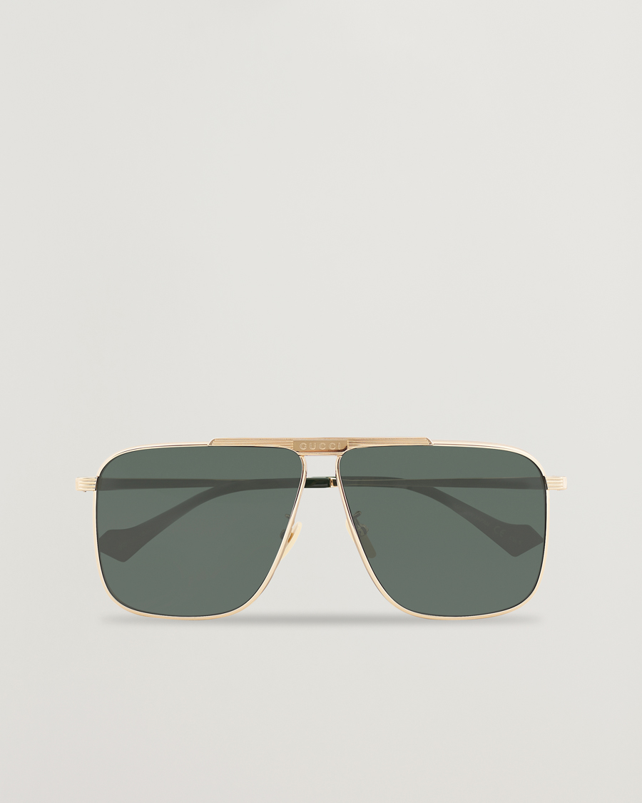 Mies | GUCCI GG8040S Sunglasses Gold/Green | Gucci | GG8040S Sunglasses Gold/Green