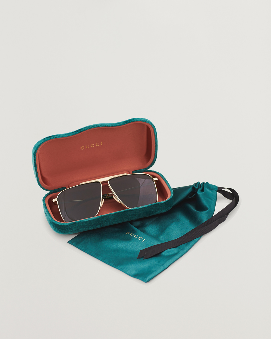 Mies | GUCCI GG8040S Sunglasses Gold/Green | Gucci | GG8040S Sunglasses Gold/Green