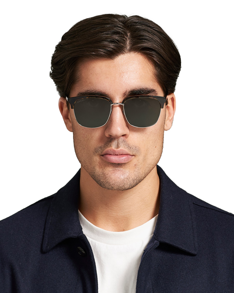 Mies | GUCCI GG0697S Sunglasses Havana/Green | Gucci | GG0697S Sunglasses Havana/Green