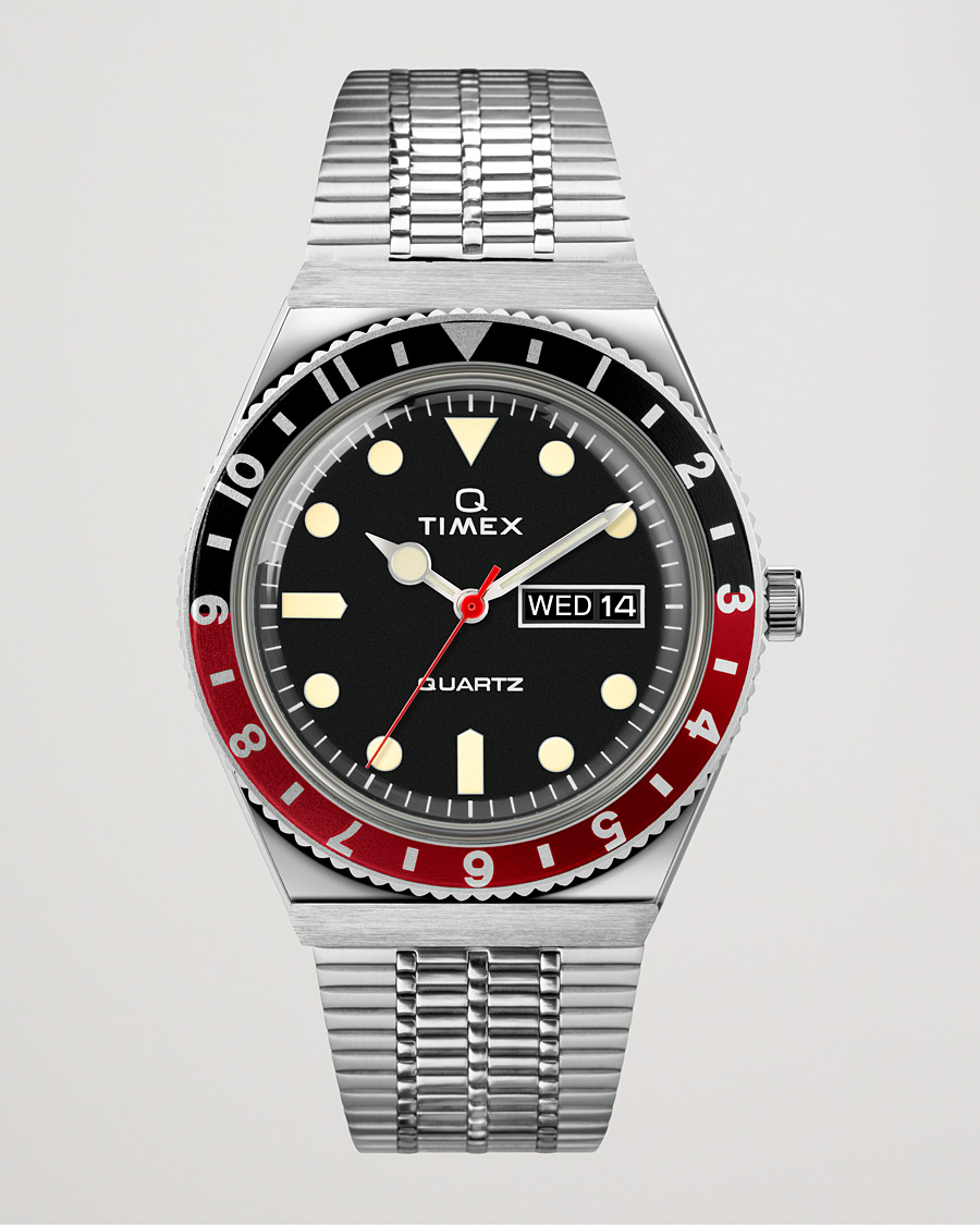 Mies | Timex Q Reissue 1979 Black/Red | Timex | Q Reissue 1979 Black/Red