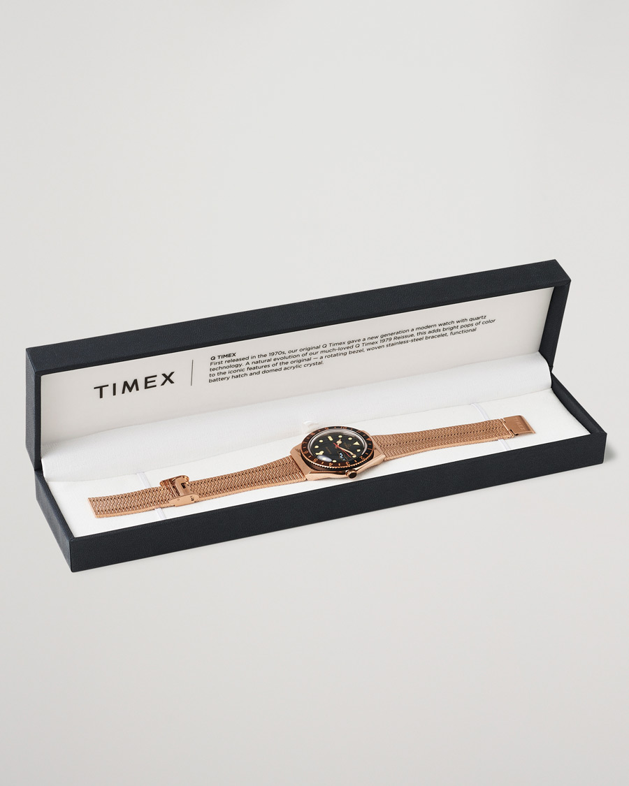 Mies | Timex Q Reissue 1979 Rose Gold Tone/Black | Timex | Q Reissue 1979 Rose Gold Tone/Black