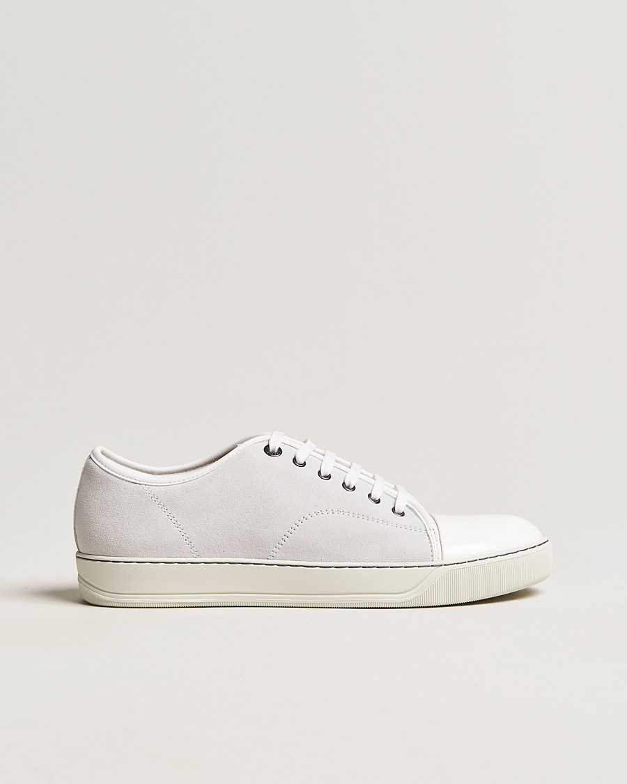 Mies | Lanvin Patent Cap Toe Sneaker White | Lanvin | Patent Cap Toe Sneaker White