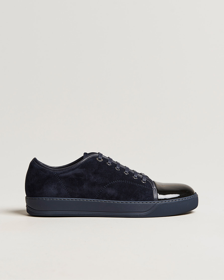 Mies | Lanvin Patent Cap Toe Sneaker Navy/Navy | Lanvin | Patent Cap Toe Sneaker Navy/Navy