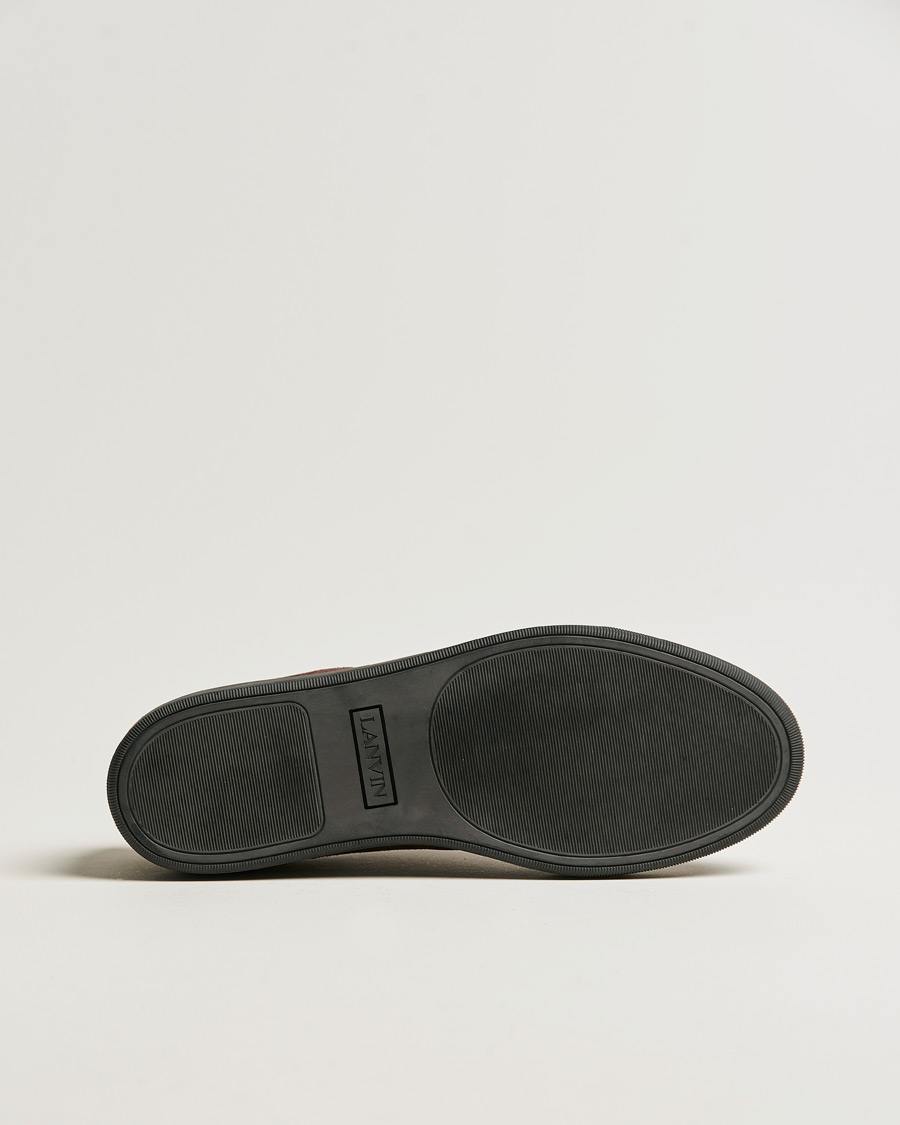 Mies | Lanvin Patent Cap Toe Sneaker Dark Brown | Lanvin | Patent Cap Toe Sneaker Dark Brown