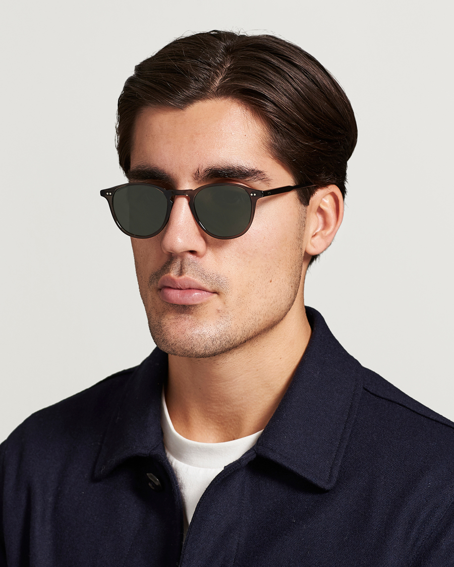 Mies | Aurinkolasit | Garrett Leight | Hampton 46 Sunglasses Black Glass