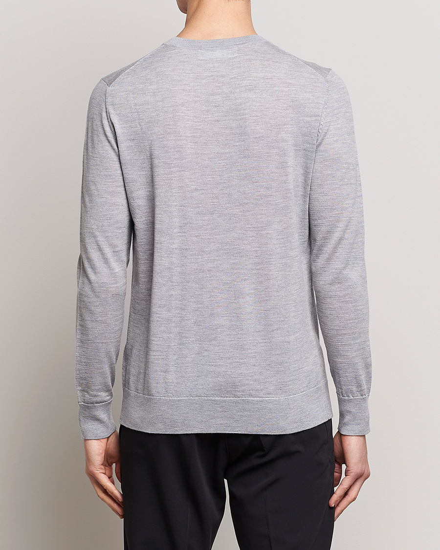 Mies | Puserot | Samsøe Samsøe | Flemming Superfine Merino Wool Crew Neck Grey Melange