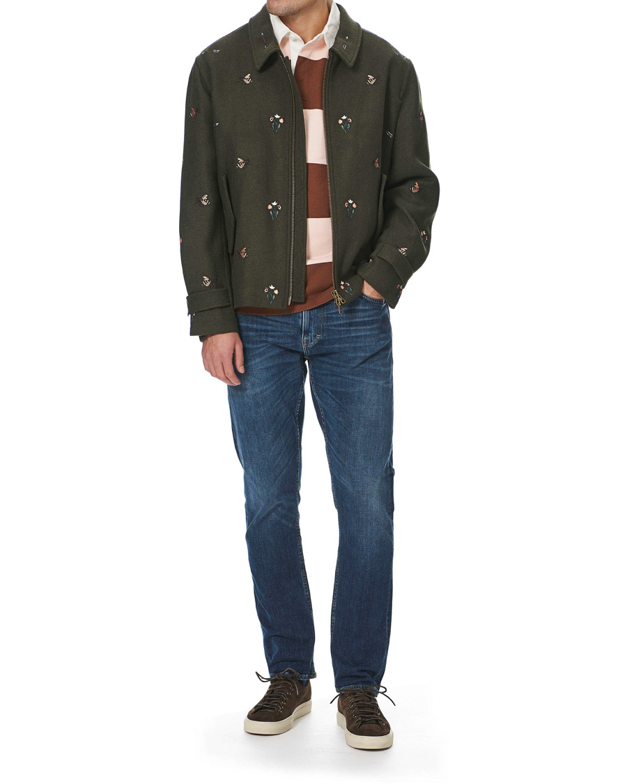 Mies | Takit | GANT | Luke Edward Hall Emrodery Zip Jacket Tartan Green