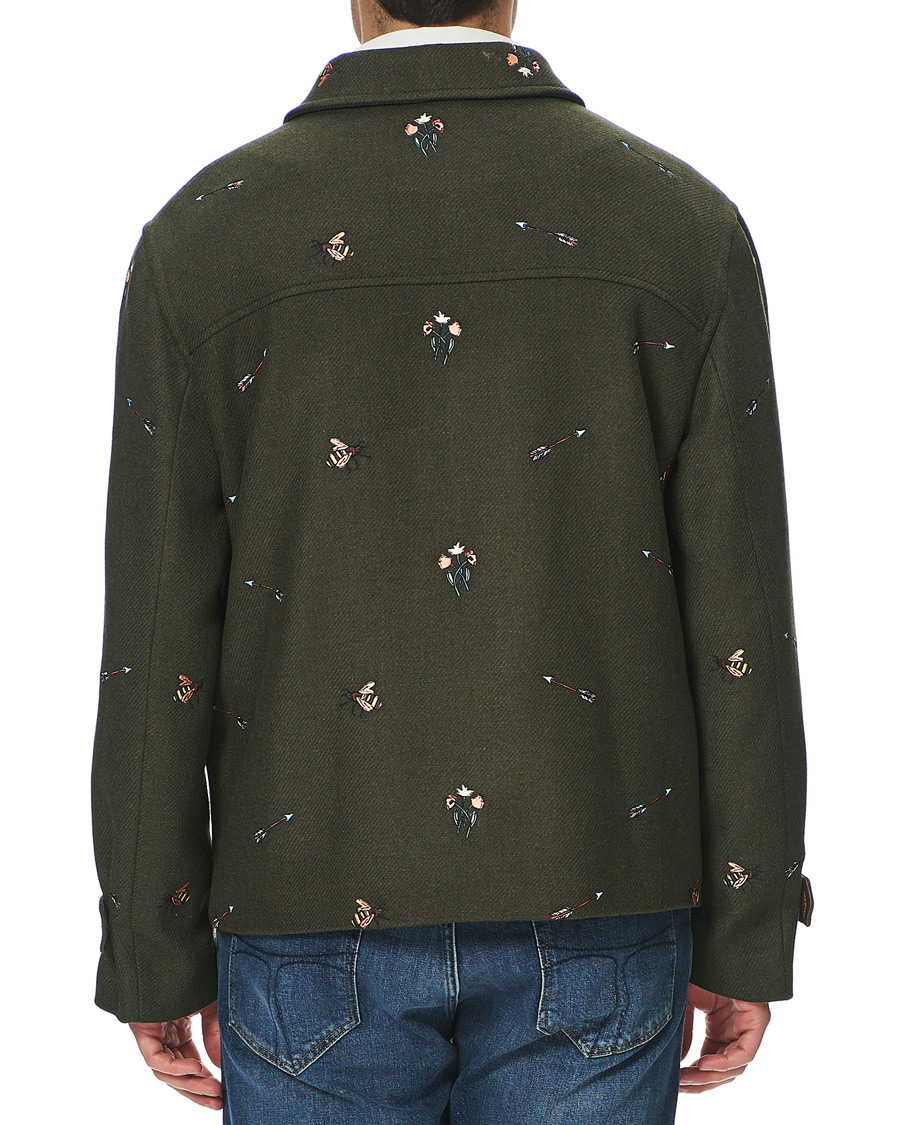 Mies | Takit | GANT | Luke Edward Hall Emrodery Zip Jacket Tartan Green