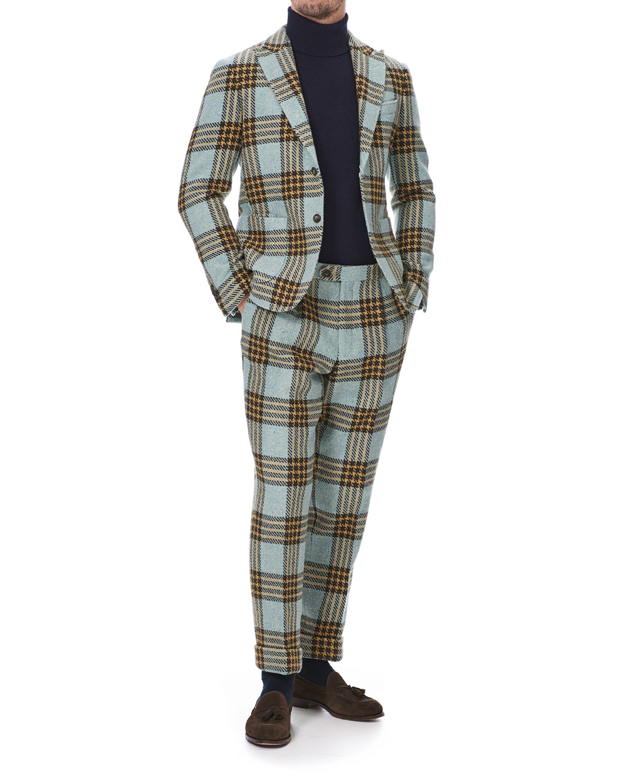 Mies | Housut | GANT | Luke Edward Hall Check Trousers Hamptons Blue