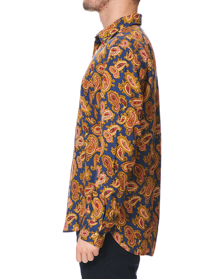Mies | Kauluspaidat | GANT | Luke Edward Hall Town Paisley Shirt College Blue