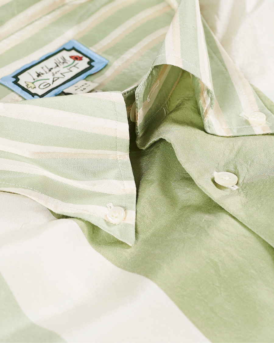 Mies | Kauluspaidat | GANT | Luke Edward Hall Silk Stripe Shirt Pepermint