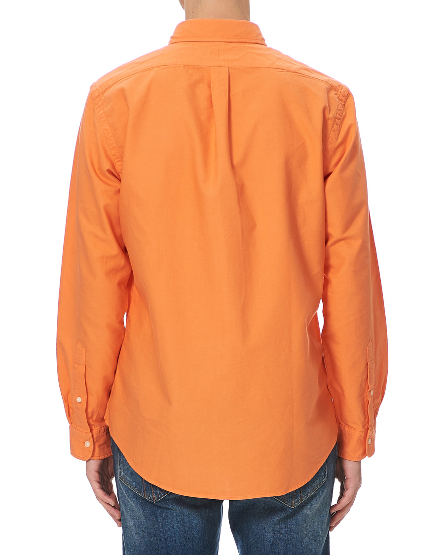 Mies | Kauluspaidat | Polo Ralph Lauren | Slim Fit Garment Dyed Oxford Shirt Orange
