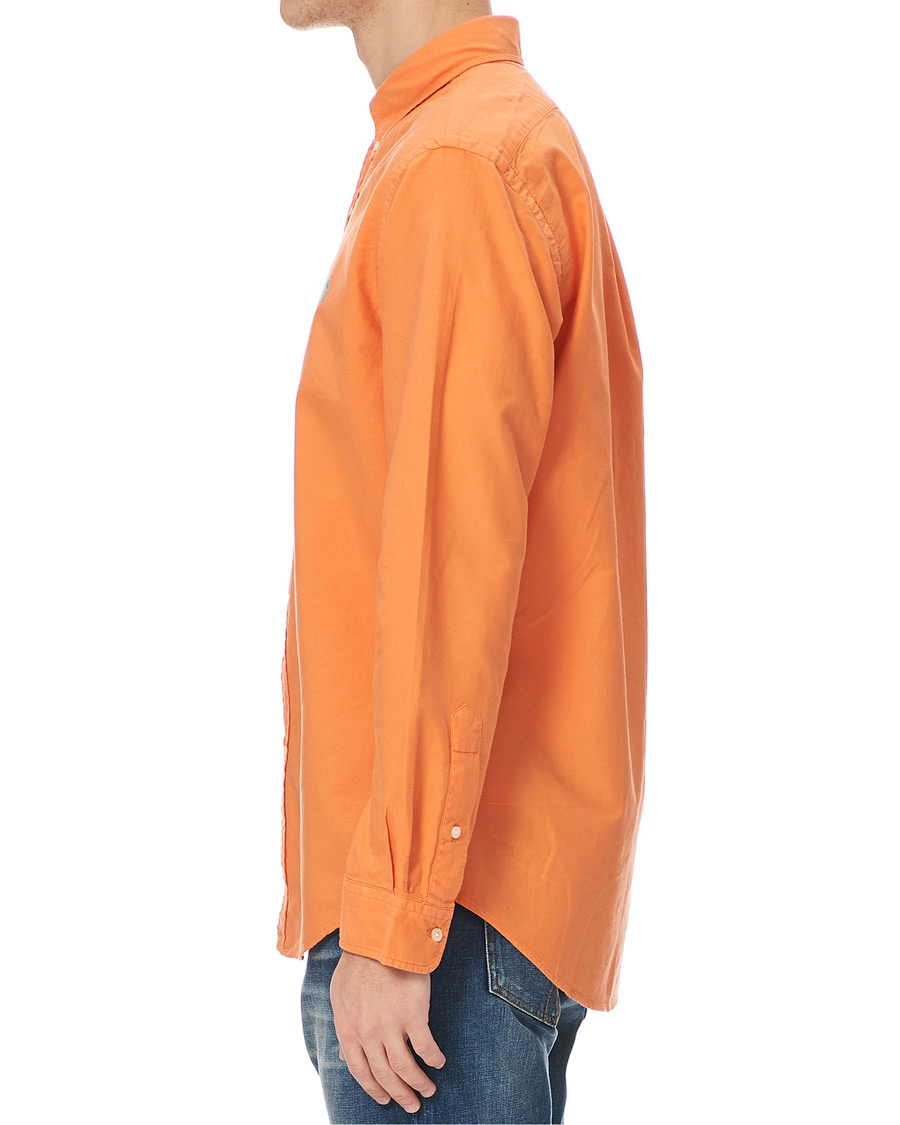 Mies | Kauluspaidat | Polo Ralph Lauren | Slim Fit Garment Dyed Oxford Shirt Orange
