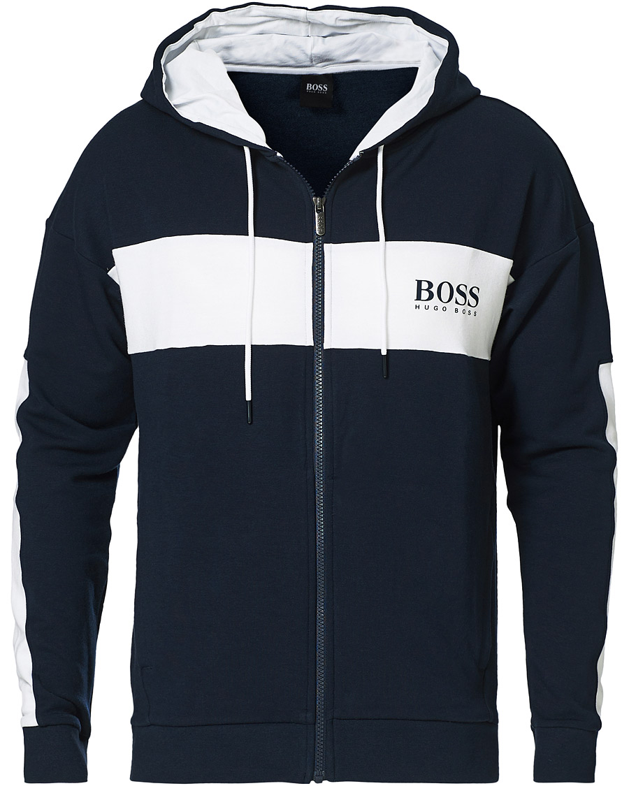 Mies | Puserot | BOSS BLACK | BOSS Full Zip Hoodie Jacket Dark Blue