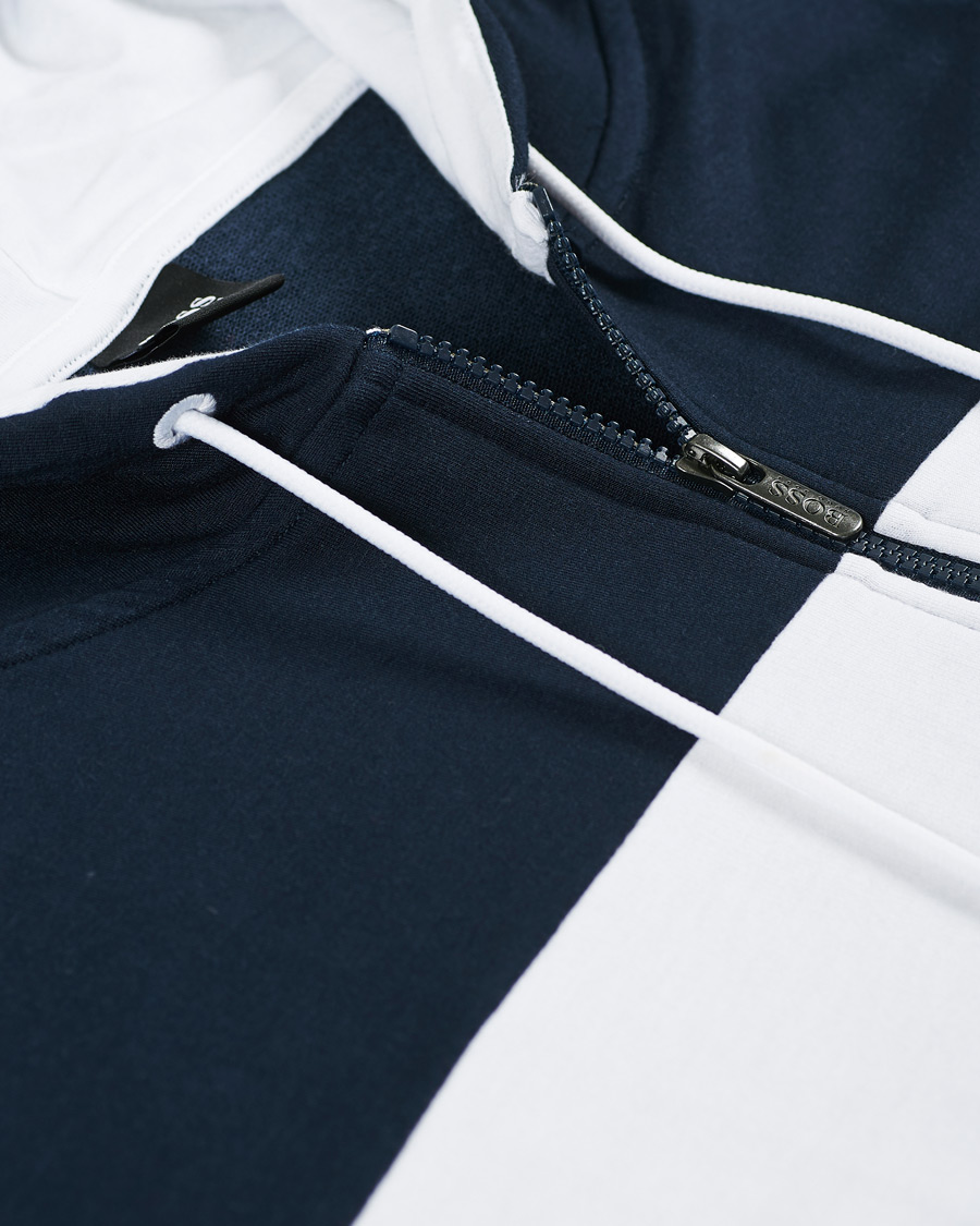 Mies | Puserot | BOSS BLACK | BOSS Full Zip Hoodie Jacket Dark Blue