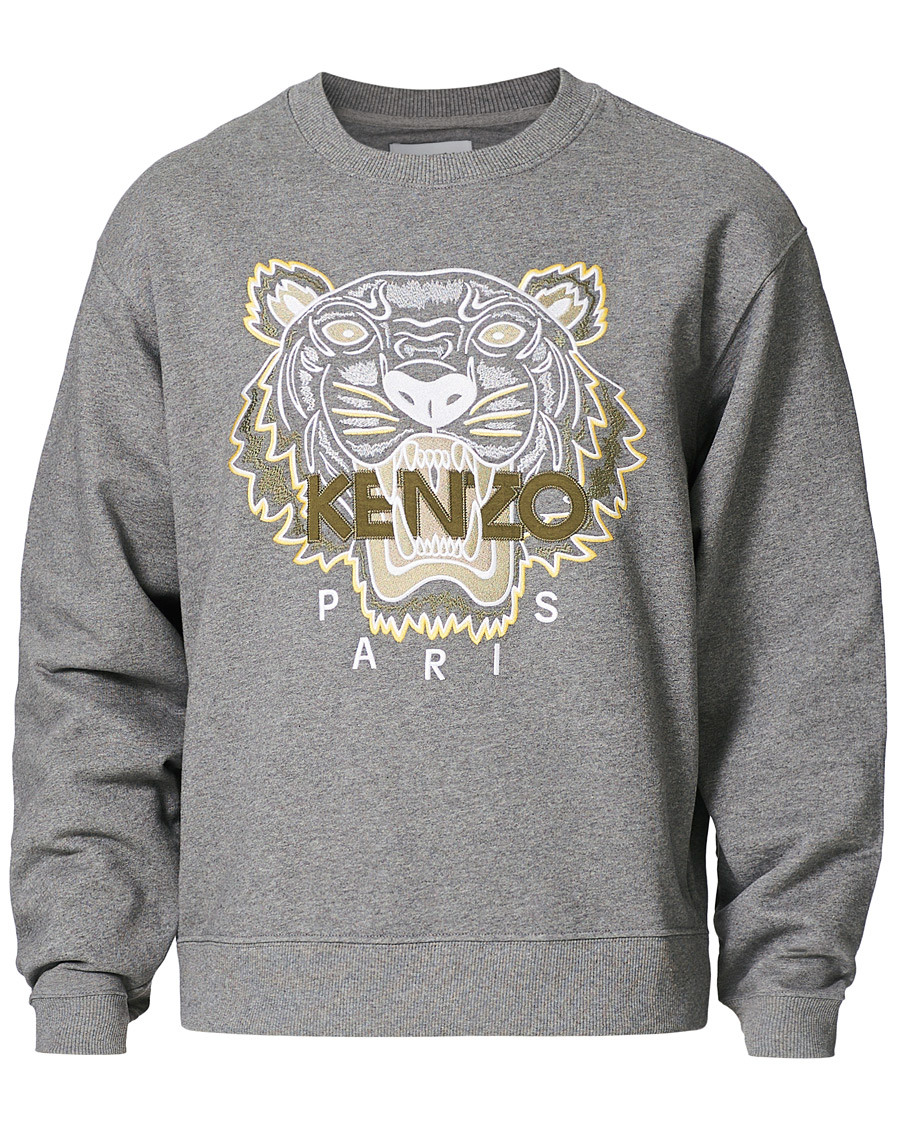 Miehet |  | KENZO | Tiger Crew Neck Sweatshirt Dove Grey