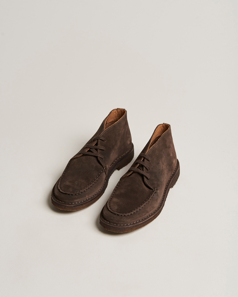 Mies | Nilkkurit | Drake's | Crosby Moc-Toe Suede Chukka Boots Dark Brown
